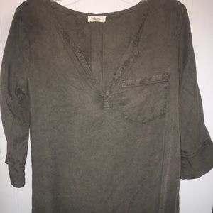 Dark grey smock dress